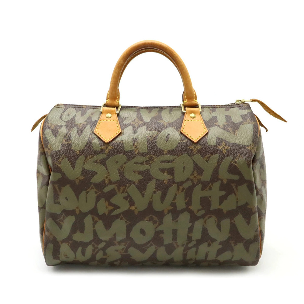 LOUIS VUITTON Monogram Graffiti Speedy Handbag Boston Bag